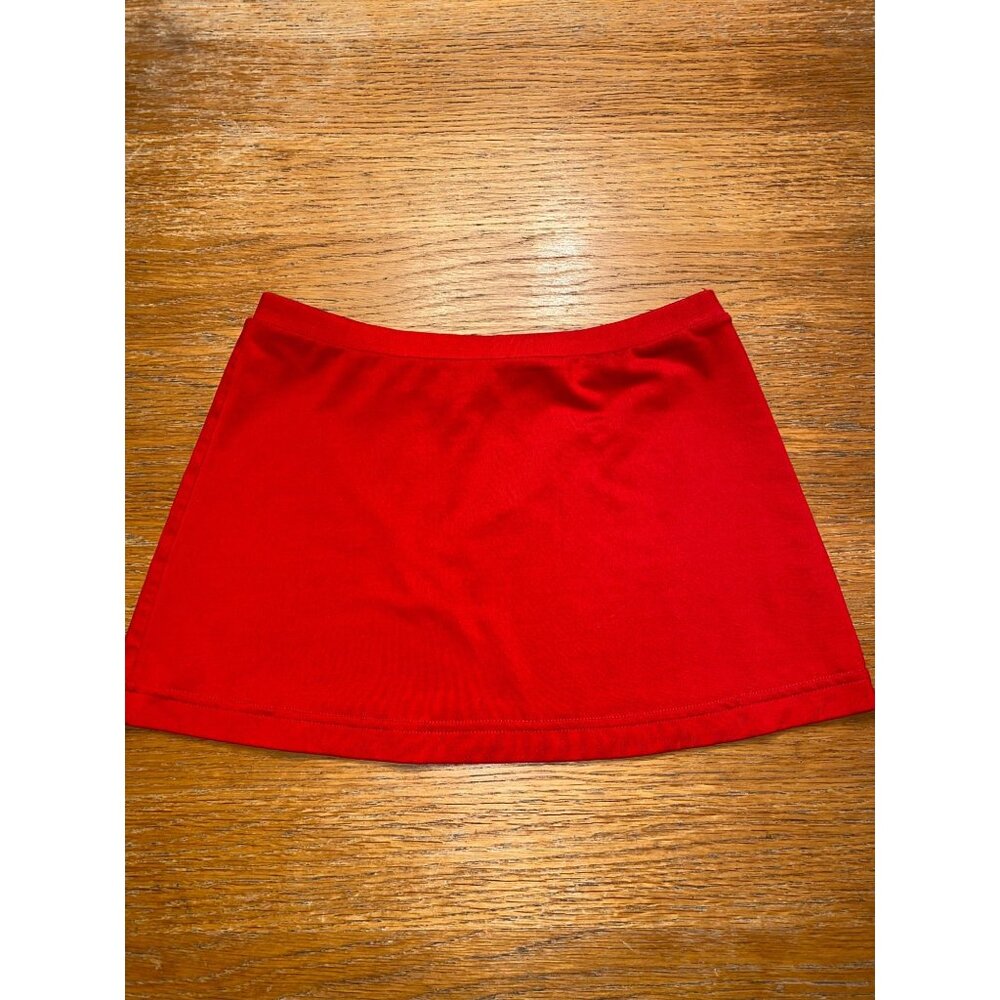 Varsity Red A-Line Skirt